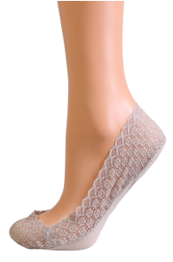 PINKO light brown lace footies | Sokisahtel
