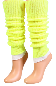 PIRET neon yellow leg-warmers | Sokisahtel