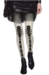 QUITAR print tights for music lovers | Sokisahtel