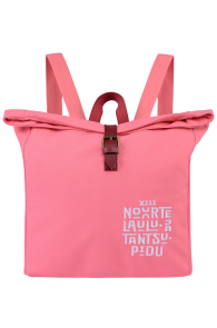 Рюкзак насыщенного розового цвета с символикой молодёжного праздника песни и танца 2023 PÜHA ON MAA | Sokisahtel