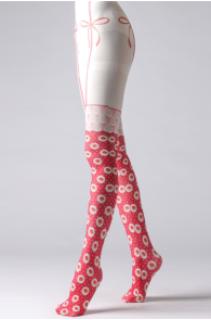 ROSES print tights | Sokisahtel