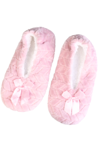 ROSETTE pink soft slippers | Sokisahtel