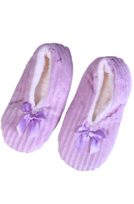 ROSETTE light purple soft slippers | Sokisahtel