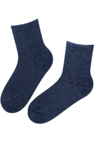 SÄDE dark blue sparkly soft socks | Sokisahtel