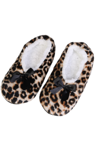 SILVIA brown soft slippers | Sokisahtel