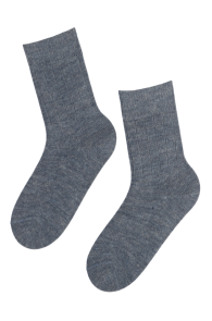 Женские теплые носки синего цвета из шерсти альпака ALPAKA | Sokisahtel