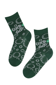 GINGLE BELLS green Christmas socks | Sokisahtel