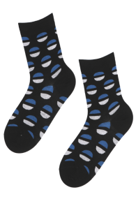 MY ESTONIA black socks with flags for men and women | Sokisahtel