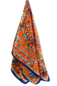 TRENTO orange colorful neckerchief | Sokisahtel