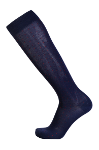 VEIKO dark blue merino wool knee-highs for men | Sokisahtel