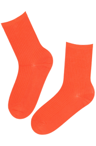 Тёплые носки оранжевого цвета с шерстью альпака VIRSIINIA | Sokisahtel