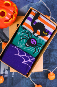 Halloween gift box VOODOO with 3 pairs of socks | Sokisahtel