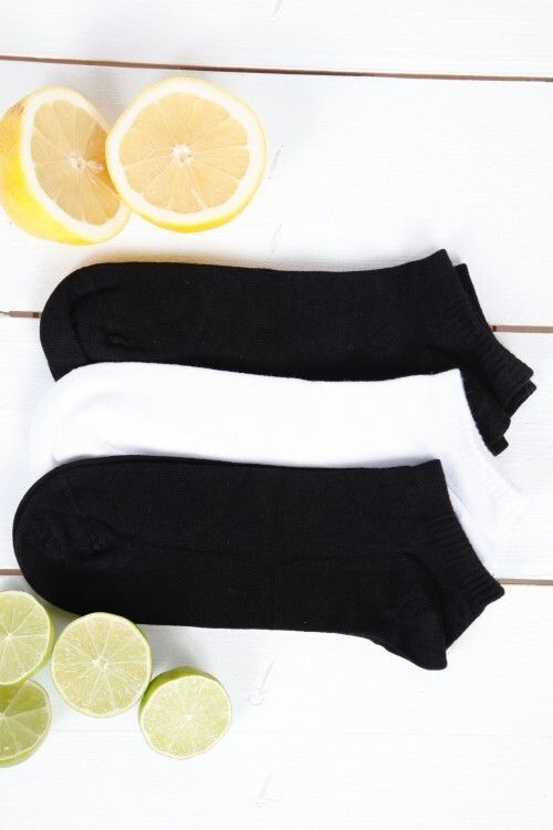 BAMBUS women's black socks