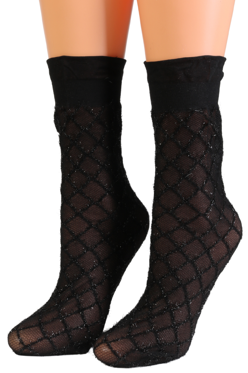 Sparkle Double Net Socks, Socks, Women